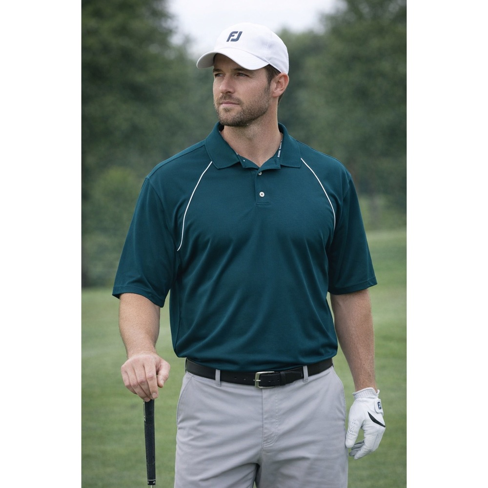 FootJoy Prodry‎ Pique Green Golf Polo Shirt Size XL